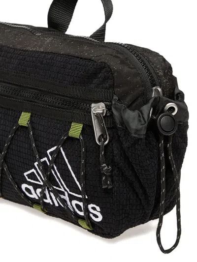 Adidas Originals Logo Webbing Belt Bag In Black
