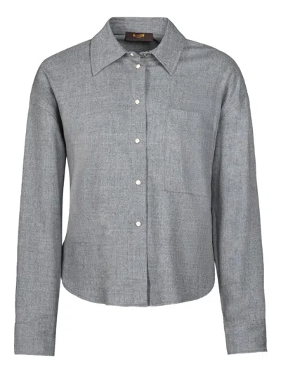 Moorer Mindy Shirt In Gray