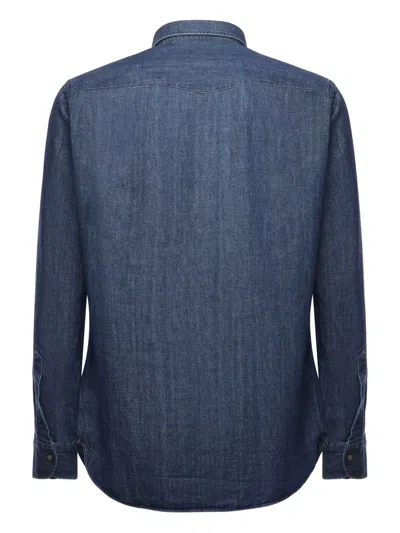Luigi Borrelli Flap-pocket Shirt In Blue