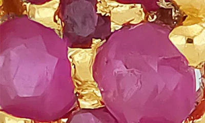 Bony Levy El Mar Ruby Pear Stud Earrings In Gold