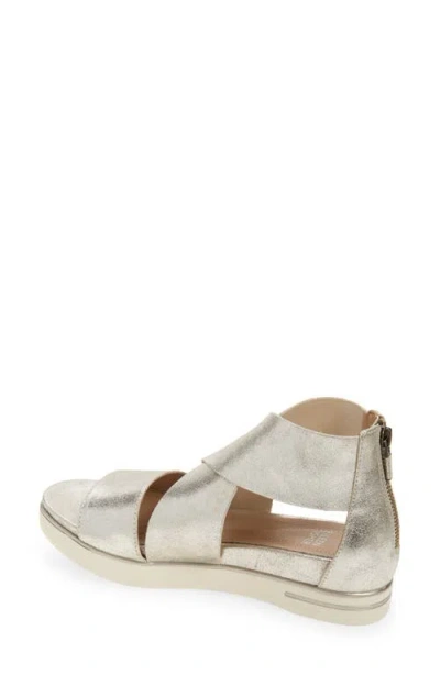 Eileen Fisher Sport Platform Sandal In Gold