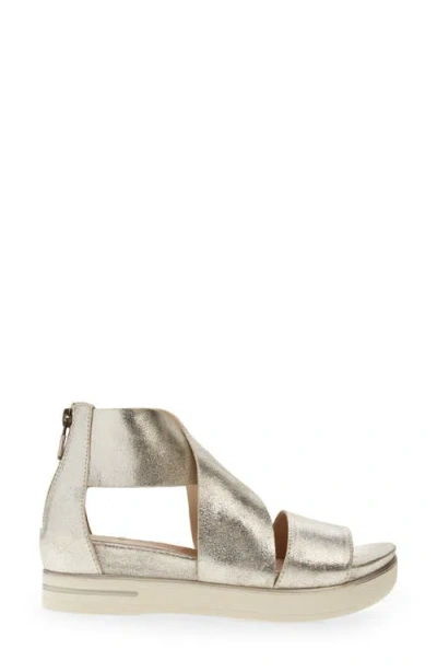 Eileen Fisher Sport Platform Sandal In Gold