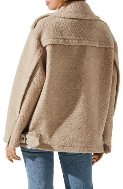 Astr The Label Layne Fleece Jacket In Neutral