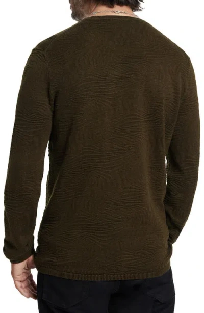 John Varvatos Mercer Wave Long Sleeve T-shirt In Brown