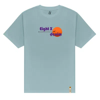 Eight X Men's Fly Away Graphic T-shirt - Light Blue In Blue