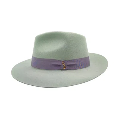 Doria 1905 Men's Glare Green Smooth Lapin Felt Drop Hat In Green