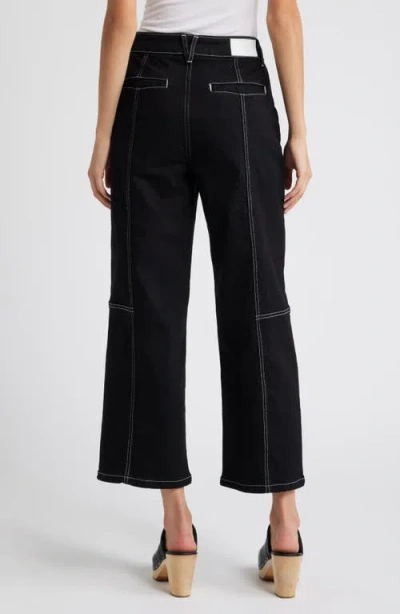 Rails Getty High Waist Crop Utility Jeans In Black