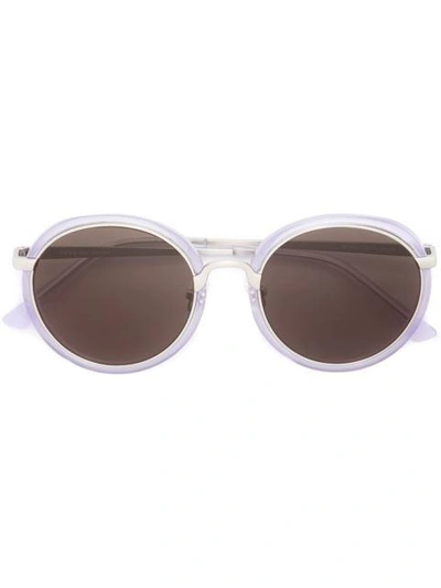 Shop Linda Farrow Gallery N X Dries Van Noten Round Frame Sunglasses