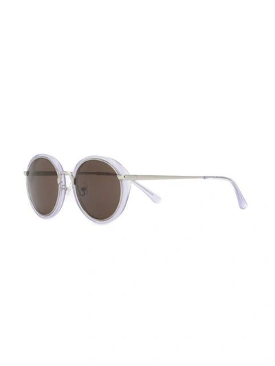 Shop Linda Farrow Gallery N X Dries Van Noten Round Frame Sunglasses