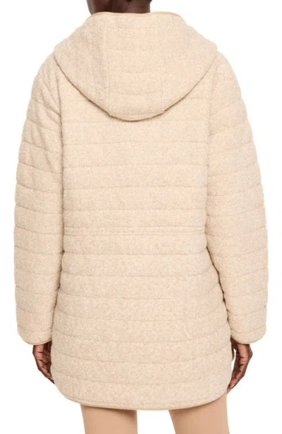 Nz Active By Nic+zoe Hooded Quilted Reversible Coat In Neutral