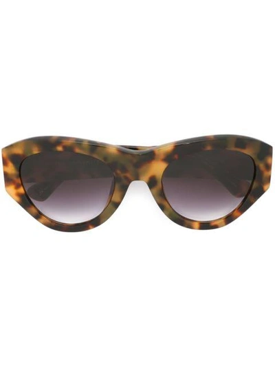 Shop Linda Farrow Gallery Round Framed Sunglasses