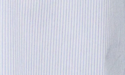 Mango Regular Fit Stripe Stretch Cotton Button-up Shirt In Blue