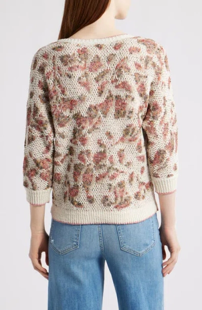 Nic + Zoe Nic+zoe Pattern Play Sweater In Multi