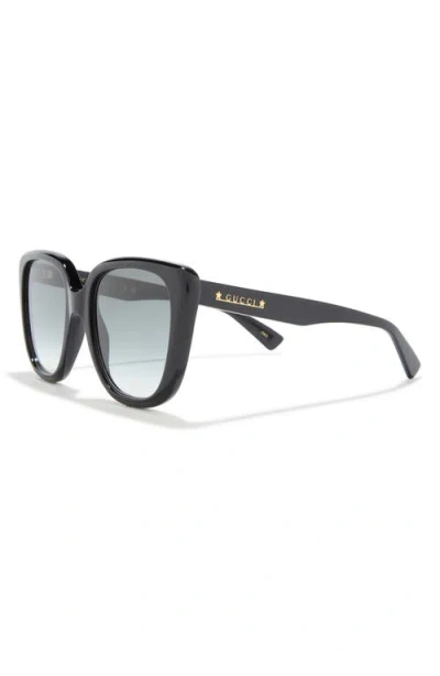 Gucci Cat Eye Sunglasses In Black