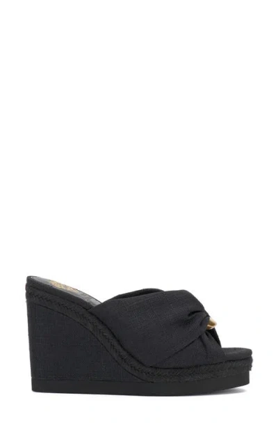 Vince Camuto Briana Platform Wedge Sandal In Black