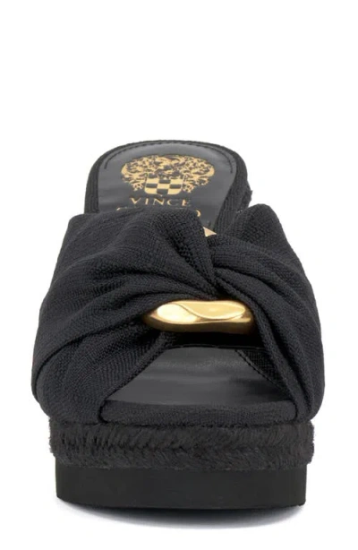 Vince Camuto Briana Platform Wedge Sandal In Black
