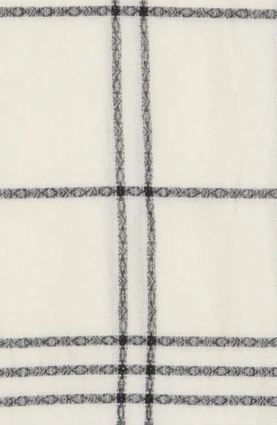 Vince Camuto Geo Pattern Fringe Square Scarf In Multi