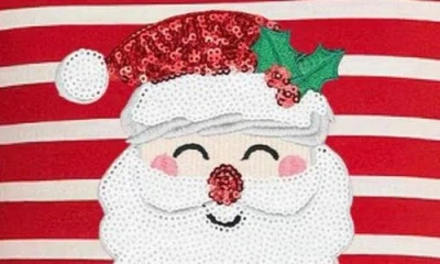 Zunie Kids' Santa Appliqué Dress In Multi