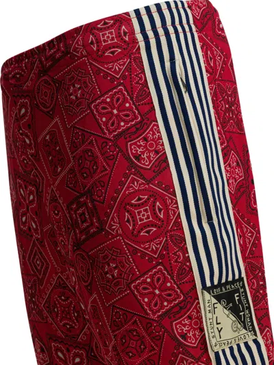 Kapital Striped Patterned Trousers In Red