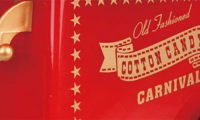 Brookstone Vintate Cotton Candy Maker In Red