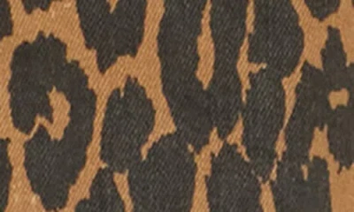 Dr2 By Daniel Rainn Leopard Print Oversize Trucker Jacket In Animal Print