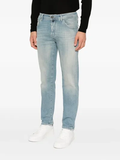 Jacob Cohen Scott Button Jeans In Blue