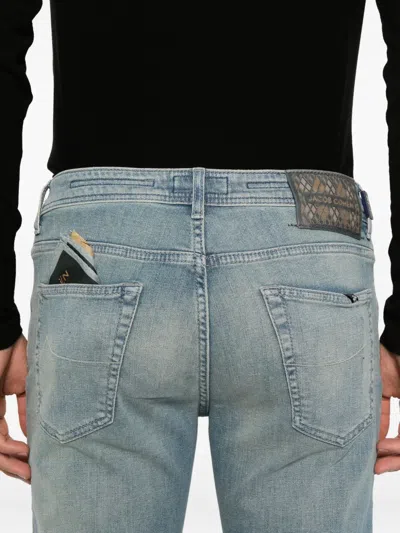 Jacob Cohen Scott Button Jeans In Blue