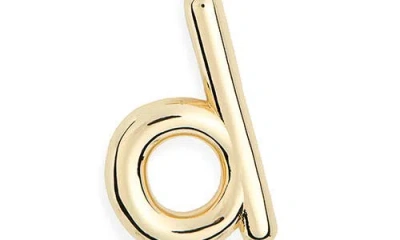 Leith Lowercase Initial Bubble Pendant Necklace In Gold
