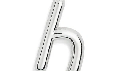 Leith Lowercase Initial Bubble Pendant Necklace In Metallic