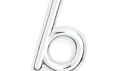 Leith Lowercase Initial Bubble Pendant Necklace In Metallic