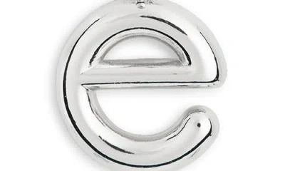 Leith Lowercase Initial Bubble Pendant Necklace In Metallic