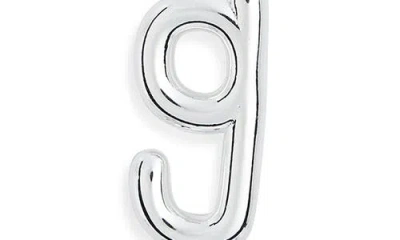 Leith Lowercase Initial Bubble Pendant Necklace In Metallic