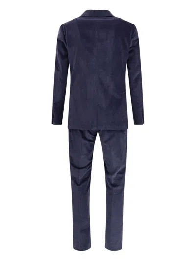 Gi Capri Corduroy Pocket Suit In Blue