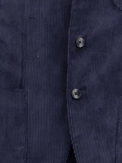 Gi Capri Corduroy Pocket Suit In Blue