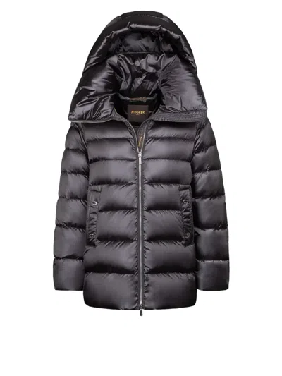 Moorer Natalia-hc Hooded Jacket In Blue