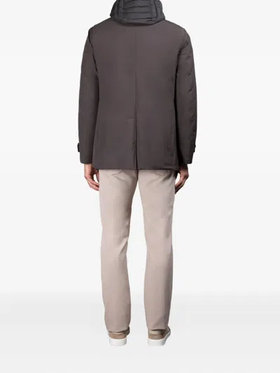 Moorer Raffaello-stp Hooded Jacket In Brown