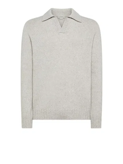 Seventy Twisted Blended Wool Polo Shirt In Neutral