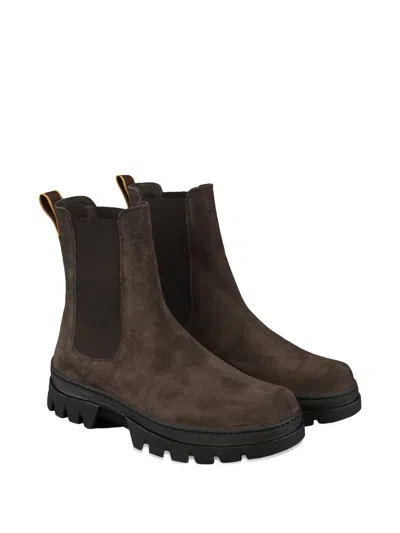 Moorer Morisot-p5 Lug-sole Boots In Brown