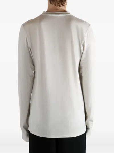 Rier Jersey Wool Top In White