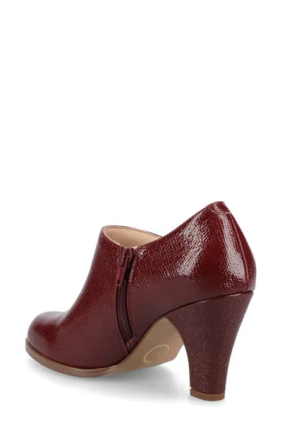 Journee Collection Womens Stiletto Heel Booties In Burgundy