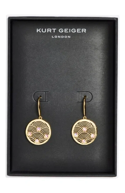 Kurt Geiger London Southbank Drop Earrings In Gold