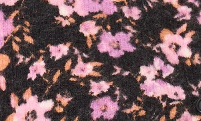 Cece Printed Crewneck Short Sleeve Sweater In Multi