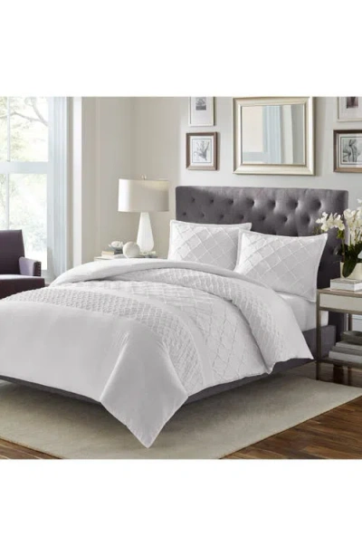 Stone Cottage Mosaic 180 Thread Count Duvet & Sham Set In White