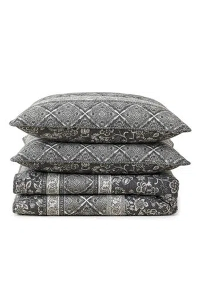 Stone Cottage Abbey 136 Thread Count Cotton Quilt Set In Gray