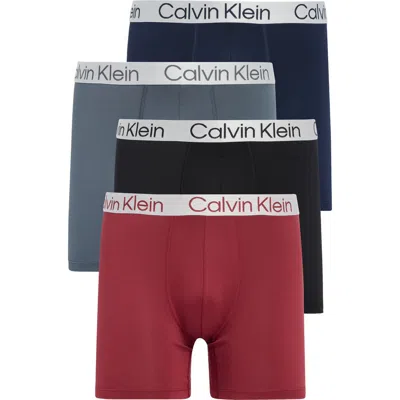 Calvin Klein Chromatic 4-pack Boxer Briefs In Multi