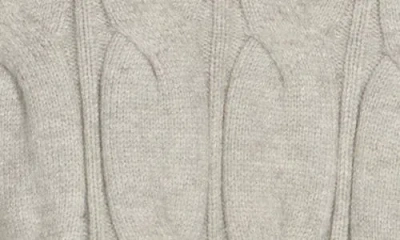 Vigoss Cable Stitch Crewneck Sweater In Gray