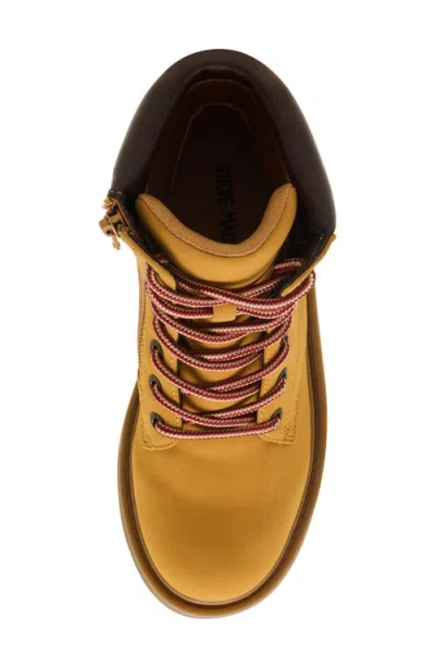 Steve Madden Kids' Jjumble Lace-up Bootie In Gold