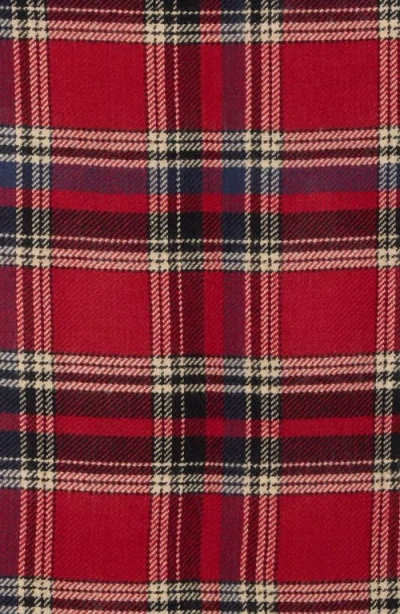Tasha Houndstooth & Plaid Reversible Scarf In Red