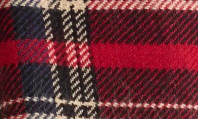 Tasha Houndstooth & Plaid Reversible Scarf In Red