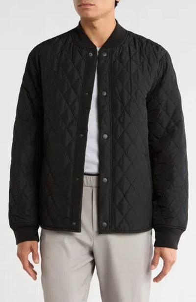 Joe's Diamond Quilted Jacket In Black